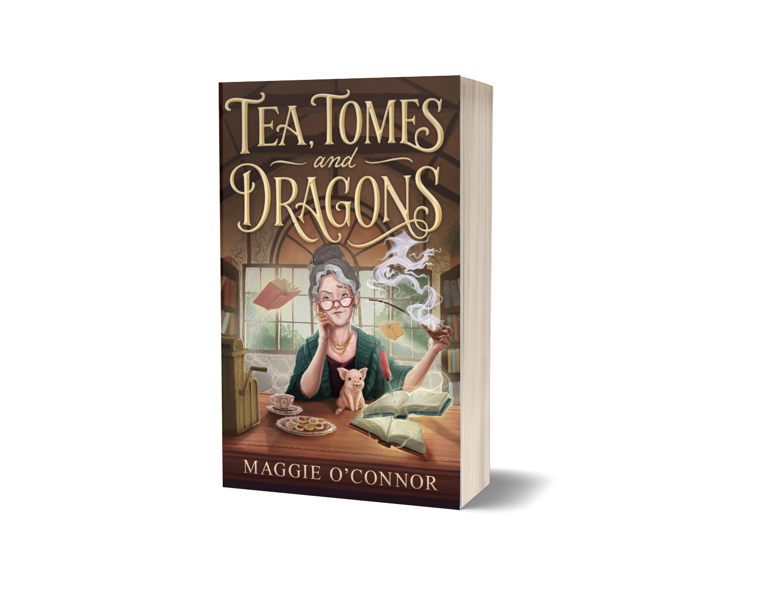 Tea, Tomes, and Dragons — Signed Paperback